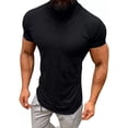 thumbnail image 1 of Playera Cuello De Tortuga Manga Corta Fit De Moda Rib Jeltic, 1 of 1