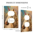 thumbnail image 3 of Daiia Rainbow White Horse Pattern Decorator Wall Plate Child Safe Outlet Cover, Switch and Outlet Covers,Size 1-Gang 5.0" x3.0" , Polycarbonate Thermoplastic-Style S, 3 of 6