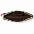 thumbnail image 2 of Coach Women's Small Corner Zip Wristlet In Signature Canvas (Khaki / Cerise), 2 of 2