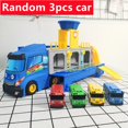 thumbnail image 1 of Tayos Parking Lot Cartoon Small Bus Truck Caja de almacenamiento con 3 Mini Pull Back Car Toys Regalos de cumpleaños para niñoszhangyuxiang, 1 of 4