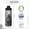 thumbnail image 3 of Yiaed Whimsical Goat Artist Print Sports Insulated Kettle Bottle Reusable Stainless Steel Insulated Cup, Outdoor Portable Casual Stainless Steel Insulation Cup, 3 of 7