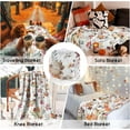 thumbnail image 2 of Fall Thanksgiving Blankets,Football with Maple Leaves Farmhouse Blanket Throw,Thanksgiving Fall Flannel Fleece Throw Blanket for Home Living Room Couch Bed Chair or Dorm Decor 60"x50", 2 of 5