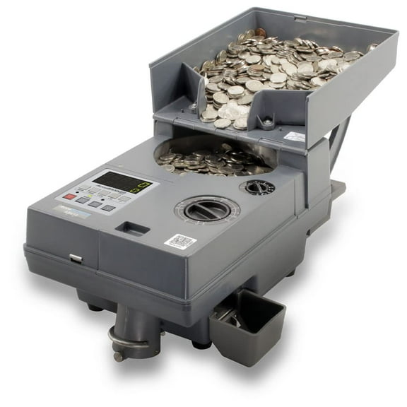AccuBANKER AB610 Universal Coin Counter, Token & Casino Chips Counter, Counting Speeds of 2000 Coins/Min, Hopper Capacity 4000 Coins. Enterprise Grade. Engineered in USA