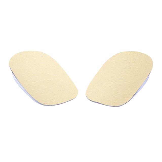 Une Paire de Semelle Intérieure Respirante Augmentation Talon Inserts Chaussures Invisibles Soulève Talon Demi Semelles Intérieures Chaussures Inserts d'Ascenseur pour Hommes Femmes 1.5cm (Abricot)