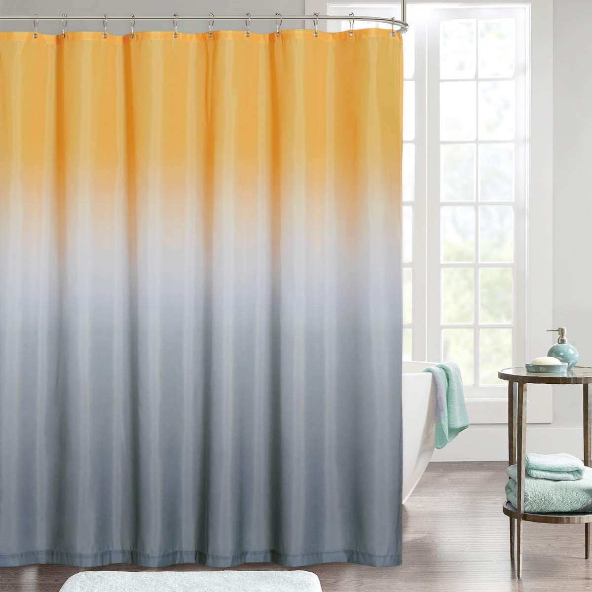 Yellow butterfly Shower Curtain Bedroom Decor Waterproof Fabric & 12Hooks new 