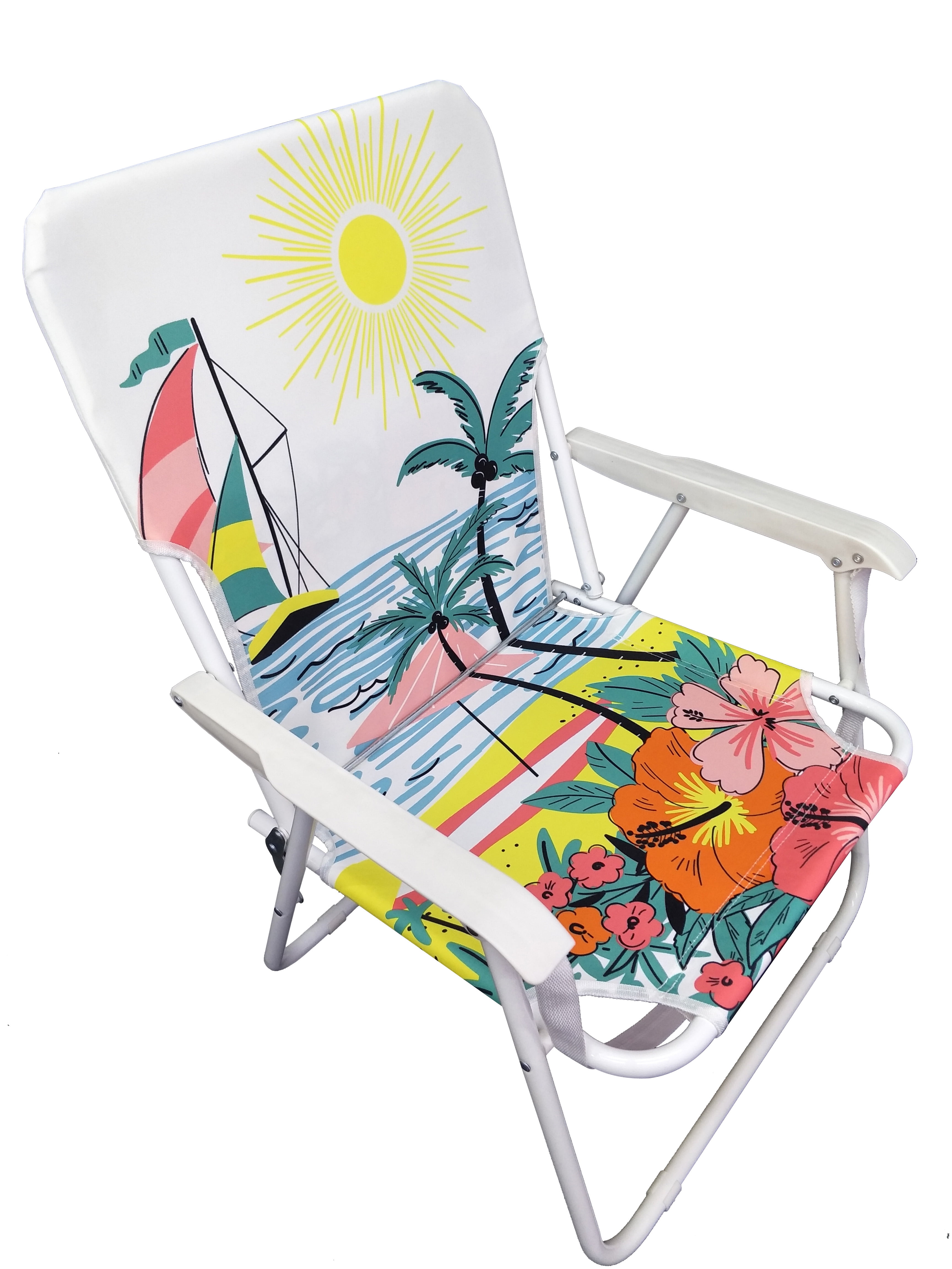 Creatice Low Seat Sand Beach Chair with Simple Decor