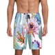 thumbnail image 1 of Balery Cactus Pantalones cortos de pijama de punto de algodón para hombre con cinturilla y bolsillos-Large, 1 of 6