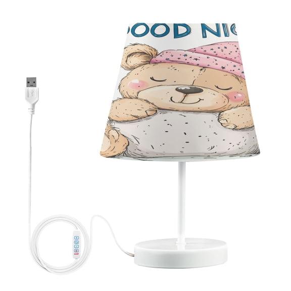 BZSMCE Table Lamp Creative Bear Sleeping Simple Pattern Night Light