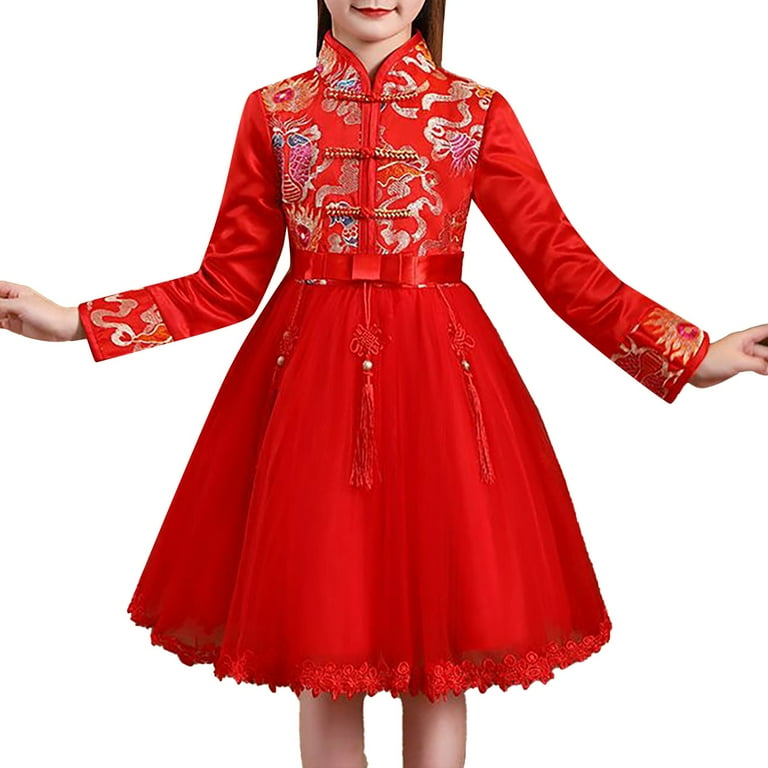 chinese christmas dress A Christmas spin put on Chinese traditional clothing, with festive colour choices and designs