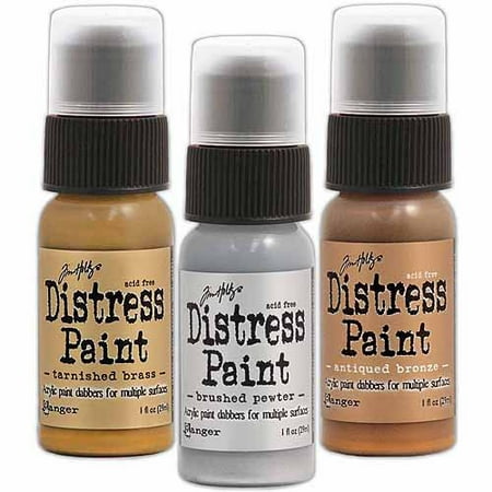 Natural Bronze Antique Flat - Ranger Tim Holtz Distress Paint, 1 oz