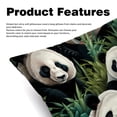 thumbnail image 2 of Panda Covers Set of 2 with Unique Patterns for Bed, Chair Pillow Covers, Decorative Pillows - Available in 16x16, 18x18, 20x20 Inchesfor Various Occasions, 2 of 6