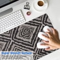 thumbnail image 4 of Long Mouse Pads for Desk,Black and White Geometric Pattern Desk Mats on Top Of Desks, Desk Mouse Pad Extra Large with 3mm Non-Slip Base and Stitched Edge for Gaming,Office,Work,Home 31.5"x11.8", 4 of 6