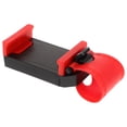thumbnail image 1 of KAKOWELY push cart phone holder Universal Car Steering Wheel Phone Holder Mobile Phone Mount For Car Hands-Free Clip For All Vehicles Compatible With Most Smartphones Red, 1 of 5
