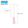 thumbnail image 2 of Agujas de dispensación de 20Ga, 52PCS, agujas de dispensación de punta roma de 1.5 pulgadas con bloqueo Luer para rellenar tintas líquidas, adhesivos, aceites, rosa, 2 of 7
