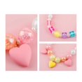 thumbnail image 4 of Makersland-collares con colgante de corazón para niñas, collar de cuerda con cuentas y letras, joyería de diseño bonito, regalos de navidad, 4 of 4