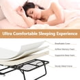 thumbnail image 3 of Folding Bed with Mattress - Portable Foldable Roll Away Adults Bed for Guest, 5-Inch Thick Luxurious Memory Foam, Space Saving Fold Up Bed with Dust Proof Cover & Wheels for Easy Storage,75" Dx 31" W, 3 of 8