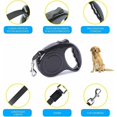 thumbnail image 3 of Correa extensible para perros medianos y pequeños retráctil 5 metros (Negro), 3 of 5