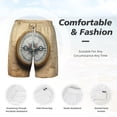 thumbnail image 6 of Picia Magnetic Old Compass On World Map pattern Mens Swim Trunks with Compression Liner Stretch Beach Shorts Quick Dry with Zipper Pockets No-Chafing Board Shorts-Large, 6 of 9