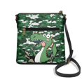 thumbnail image 2 of HELLHERO Fashion Design Crossbody Purse for Outdoor Travel, Adjustable Strap Spacious Purse Satchel, Hungry Dinosaur Camo, 2 of 7