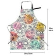 thumbnail image 4 of Bingfone Skull And Flowers Apron Gifts For Men, Women Professional Grade Chef Apron For Kitchen,Bbq & Grill, 4 of 8