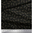 thumbnail image 3 of Soimoi polyester Crepe Fabric Artistic Leaves Decor Fabric Printed Yard 42 Inch Wide, 3 of 5