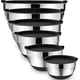 thumbnail image 1 of U Chef Set de bowls de acero inoxidable para cocina y recipientes de diferentes tamaños 6 piezas color negro U Chef Bowls de acero inoxidable, 1 of 6