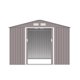 thumbnail image 3 of Cobertizo de Exterior para Jardín y Patio, Bodega de Almacenamiento de Acero Galvanizado, 277 x 259 x 203 cm, Midtown Concept Ultra XL, Gris, 3 of 5