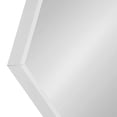 thumbnail image 3 of Kate and Laurel Rhodes Modern Hexagon Wall Mirror, White, 31x22-Inches, 3 of 5