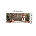thumbnail image 3 of Horivan 1 Packs Large Christmas Backdrop Banner 13x5.9ft Outdoor Indoor Decor with HD Printing for Garage Door Wall Party Decor Holiday Yard Banner with Snowman Tree Design Weather Resistant, 3 of 6
