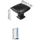 thumbnail image 5 of Perillas para muebles ZHAOCHENG 10 piezas negro, 5 of 5