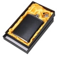 thumbnail image 1 of Matte Black Pocket Liquor Whiskey Hip Flask With Funnel And Premium Box - Stainless Steel And Leak Proof, 1 of 5