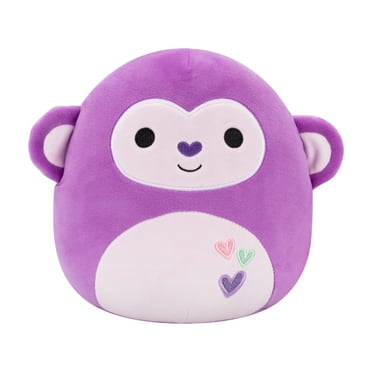 Squishmallows Official 5 inch Hartman the Light Purple Monkey with Hearts - Child's Ultra Soft Stuffed Plush Toy