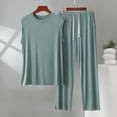 thumbnail image 2 of Qingpeng Men's Pajama Set Soft Comfy Sleeveless Crewneck Tank Top and Pajama Pants Mens Loungewear Two Piece Sleepwear Set Size L-5XL, 2 of 6