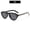 C1-Black Frame Gray Piece, variant on European and American fashion cat-eye studded retro oval sunglasses, new stylish outdoor sports trendy women's sunglasses, fashionable and versatile