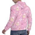 thumbnail image 6 of Picia Butterfly 1 Pattern Casual Men's Hoodie - Lightweight Hooded Sweatshirt with Kangaroo Pocket, Comfortable Pullover for Everyday, Travel-4X-Large, 6 of 7