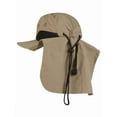 thumbnail image 4 of Top Headwear 4 Panel Large Bill Flap Sun Hat - Tan, 4 of 4