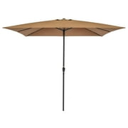 Best Choice Products 8x11ft Rectangular Patio Umbrella w/ Crank, Fade