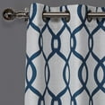 thumbnail image 4 of Exclusive Home Kochi Light Filtering Linen Blend Grommet Top Curtain Panel Pair, 54"x84", Teal, 4 of 4