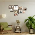 thumbnail image 2 of 10 Pack Brown Gallery Wall Picture Frame with Mat Set of 10, Assorted Multiple Sizes Photo Frames for Wall or Tabletop, 2 of 6