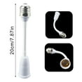 thumbnail image 3 of LLDYYDS Light Bulb Adapter - E27 to Gu10 Light Bulb Socket Adapter 120℃ Heat-Resistant Ceramic E27 Standard Medium Base to Gu10 Pin Base Socket Converter, 3 of 7