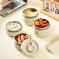 thumbnail image 3 of Portable Insulated Lunch Container Set, Stackable Stainless Steel Thermal Food Container with Leak-Proof Compartments and Insulated Lunch Bag for Office, Travel and Picnics, 3 of 8