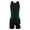 Green&Black, variant on iiniim Kids Girls Floral Racer Cutout Back One Piece Swimsuit Athletic Rashguard Shirts Swimwear