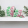 thumbnail image 4 of 2.5" Dual Glitter Candy Ribbon: Pink/Mint (10 Yards), 4 of 5