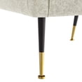 thumbnail image 6 of Inspired Home Kadin Linen Accent Chair with Square Arms, Beige, 6 of 7