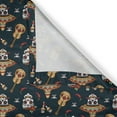 thumbnail image 4 of Ambesonne Mexican Valance Pack of 2, Skull Sombrero Chili, 54"X12", Multicolor, 4 of 5