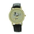 thumbnail image 2 of Vintage style Mickey Mouse watch gold tone black band easy to read MK1458, 2 of 4