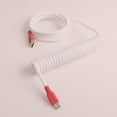 thumbnail image 4 of Passed FCC CE Braided USB Keyboard Cable Mechanical Keyboard Type C Cable Double Sleeve Coiled Keyboard Cable, 4 of 4