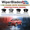 thumbnail image 2 of 2016 Audi Q3 Beam Wiper Blades Wipers w/1yr Warranty (Set of 3) w/Rear Wiper (WiperBladesUSA), 2 of 5