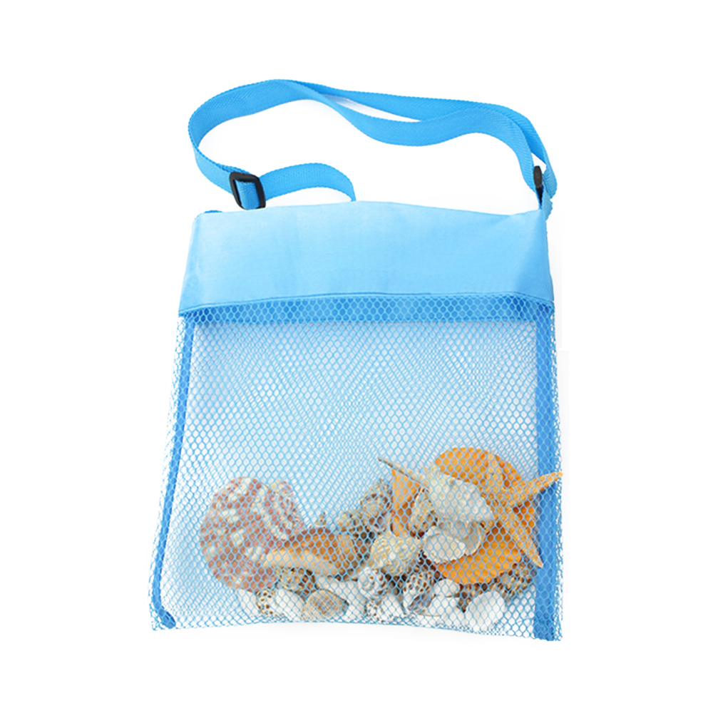 Mesh Beach Shell Bags Sea Shell Bags Kids Folding Sand Away Mesh Net