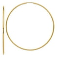 thumbnail image 1 of 14k Yellow Gold Endless Hoop Earrings Round, 1 of 7